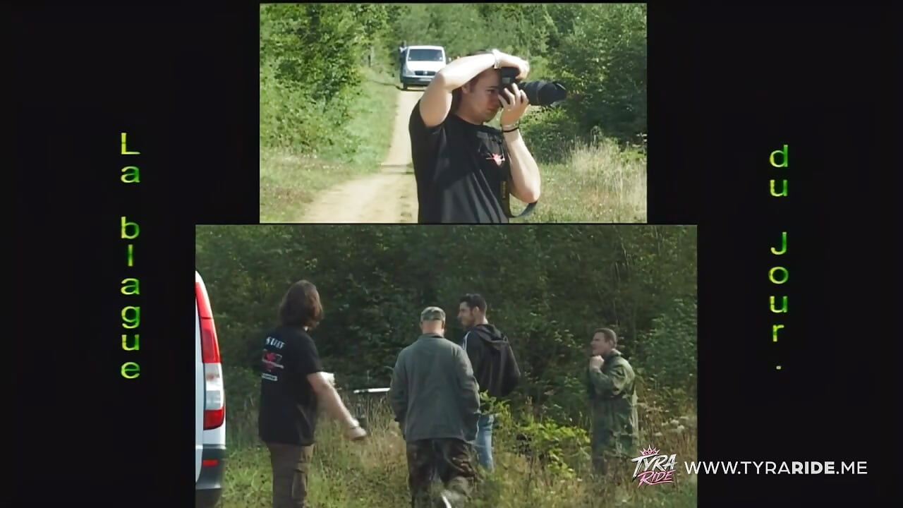 Bakom kulisserna vuxen filma med blondin och brunett