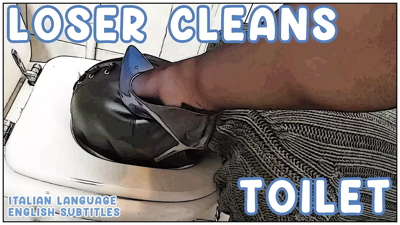 Loser Cleans Toilet – Large preview – English subtitles