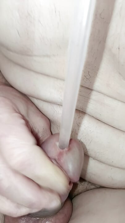 나는 빨대로 내 정액을 마셔