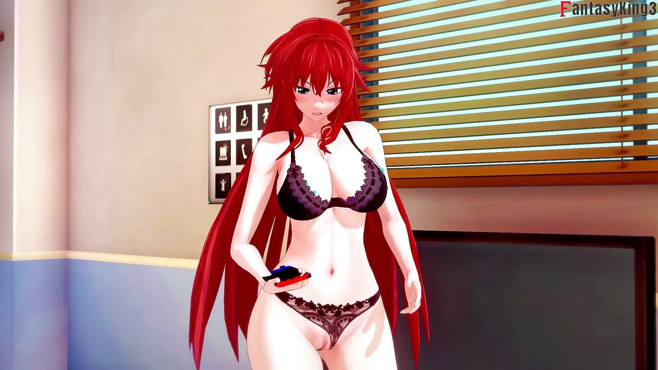 Ο Rias Gremory φεύγει, οπότε ο Akeno μου δίνει ένα Titjob - DXD NTR Madness Series
