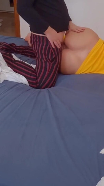 Key moment from "The stepmom thought it was a dream when the stepson stuck his dick in her mouth and pussy, and then came"