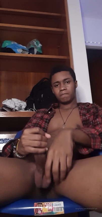Horny BBC Guy Stroking Until Explosive Load in His Room - Face Visible