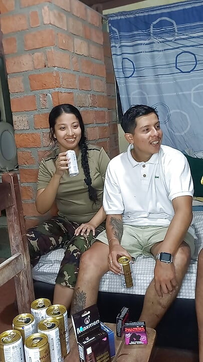 The cheating neighbor fucking her husband and her neighbor