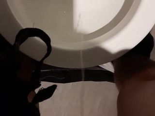 Black bra piss