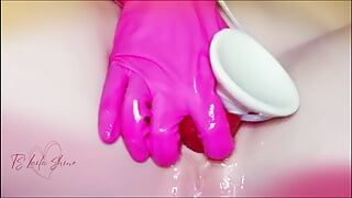 Rubber Pussy Fucked With Dildo Fucked
