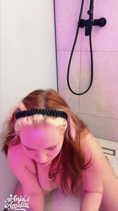 German Shower JOI - Dildo Sucking & Facial Countdown