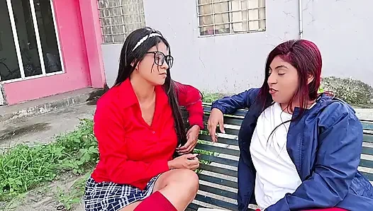 My friend with a big ass is having sex with an old stranger while I watch.