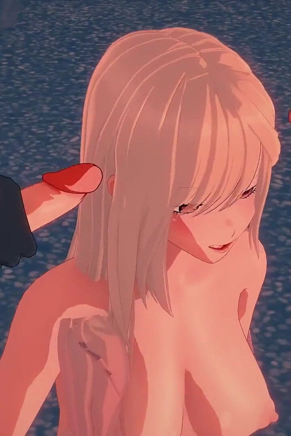 Marin Kitagawa, Tres Sementales En Un Escondite En La Playa