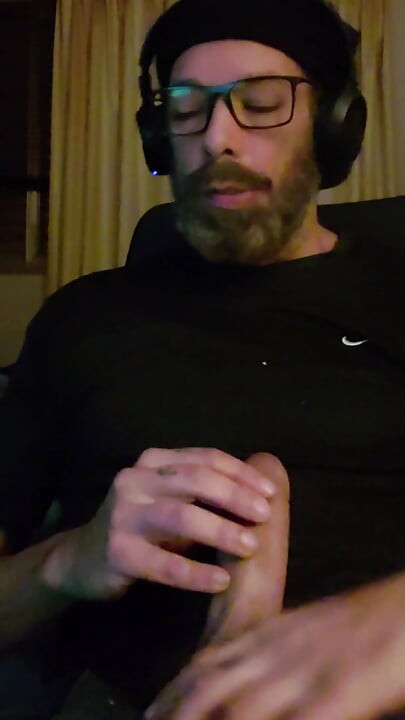 Edging Smoking Cum on Shirt