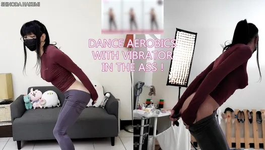 HA38The vibrator inserted into anal and exercised in yoga pants! Let’s dance aerobics together!