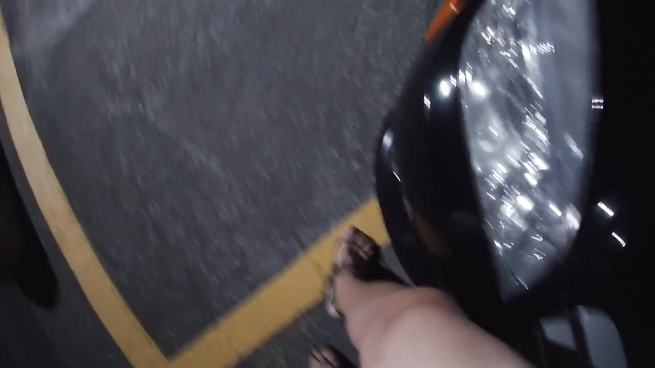 Naughty Mature CD Has a Night Outdor Public Masturbation