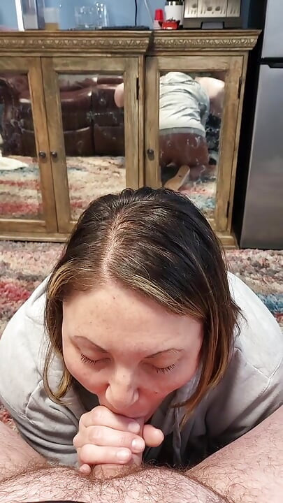 Works so hard for the cum beautiful passionate sexy milf loves cum and cumming cums again and again sucking his cock so good
