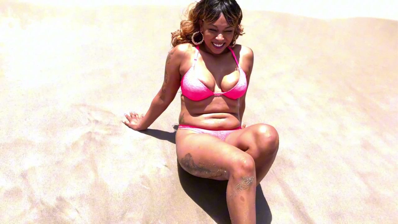 SuperHot Porsha Carrera having FUN on the Beach.... Join our Fan Club to see more