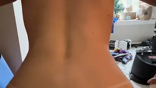 PAWG Wife Fucking Hubby and Machine