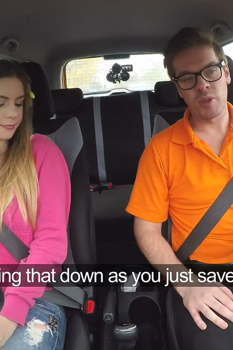 Fake Driving College - Italian Student Stella Cox Seduces Instructor for a Fast Hardcore Driving Pass