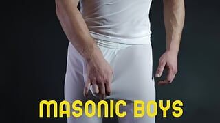 MasonicBoys Trzy gorące DIFS w garniturach rytualnie pieprzyć Sage Roux