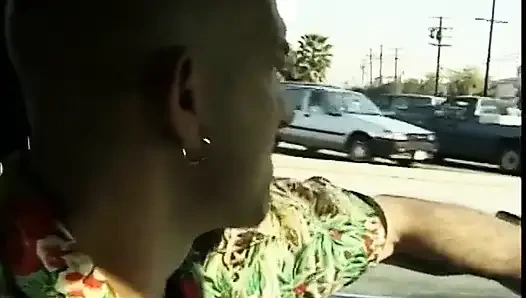 Luxurious well shaped busty mulatto girl gets two cocks inside all her holes