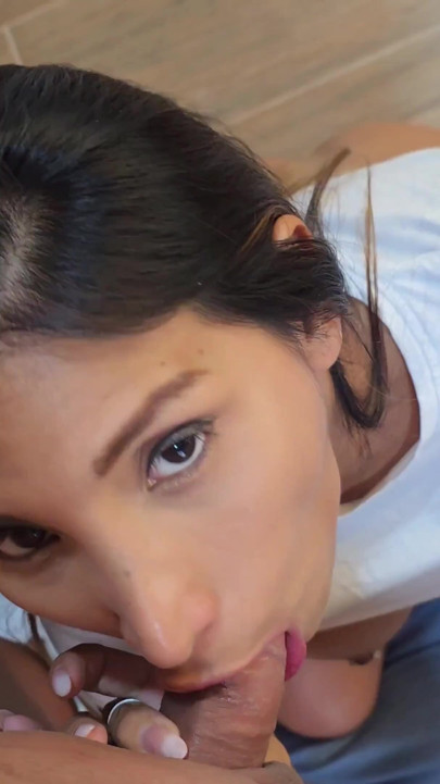 You can't penetrate me, stepbrother, but you can cum in my mouth | Clip 2