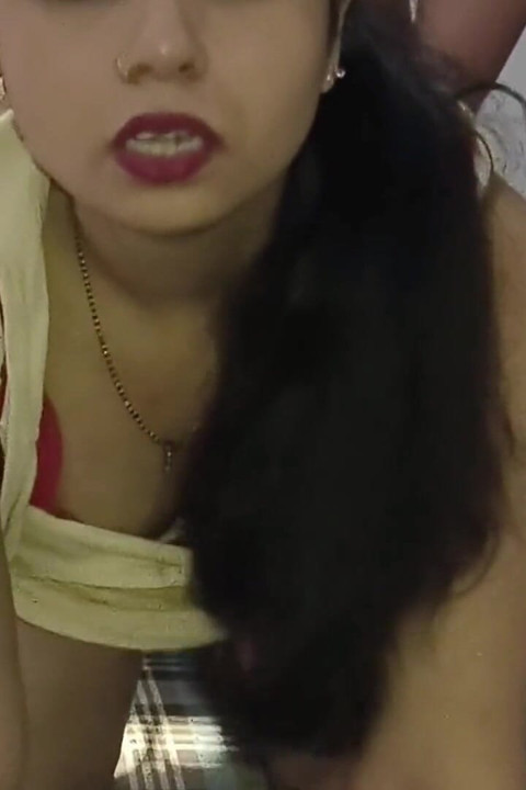 GF na górze namiętny seks pary, intymny moment jazdy