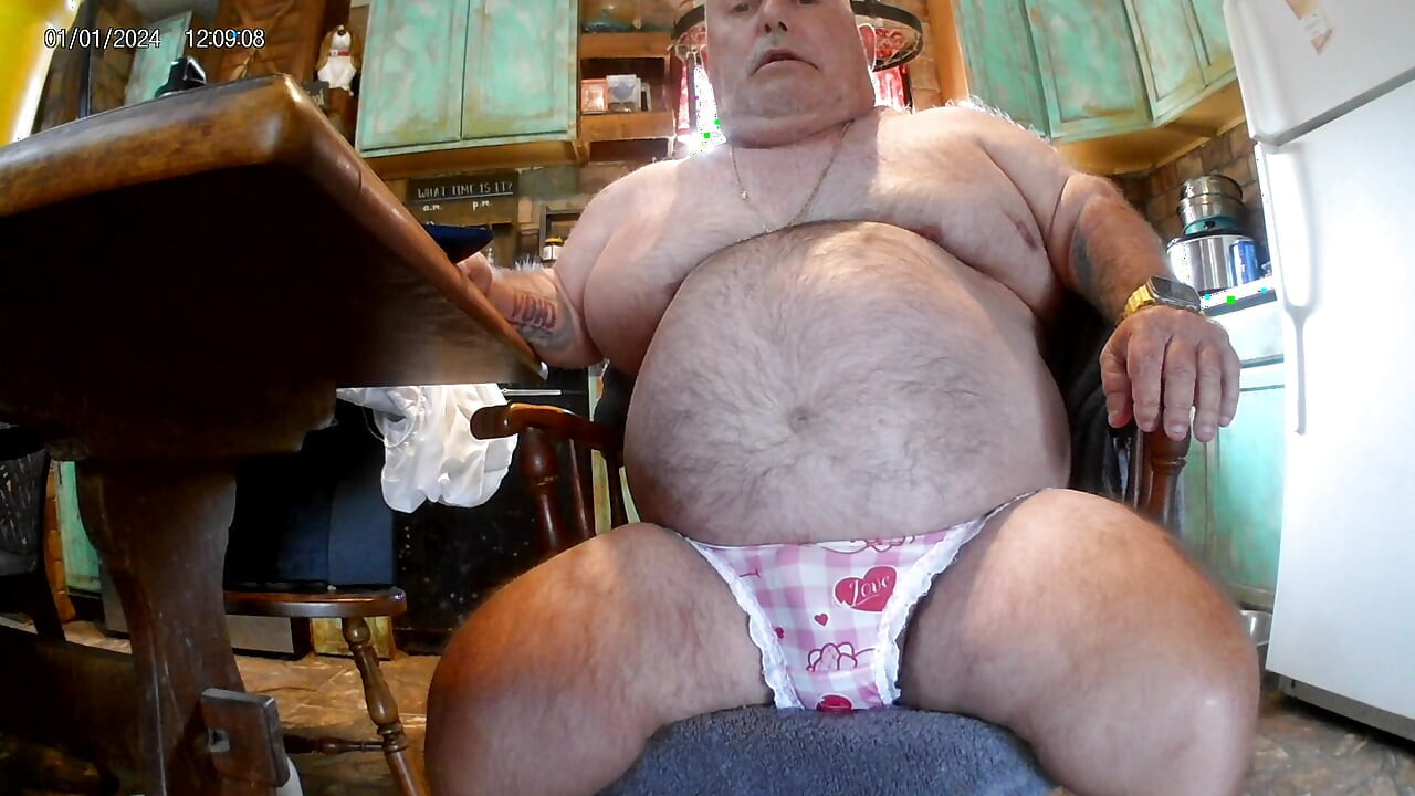 Mark Fletcher wearing sexy panties edging my cock and eating my cum