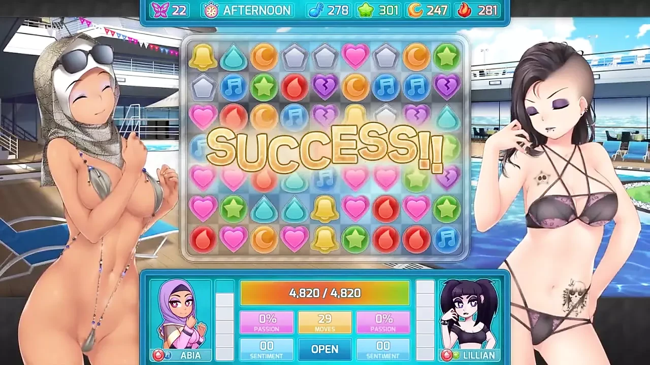 Huniepop 2 - cita doble - parte 14 Todas las chicas están cachondas por Loveskysan
