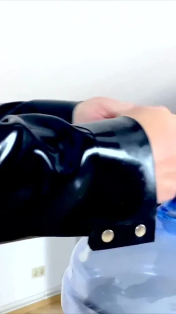 Spectacular moment from "Dominatrix Mistress April - vacuumized and sealed slave"