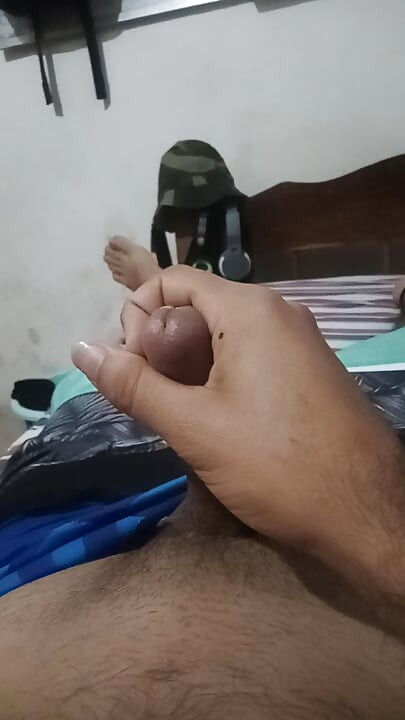 18-year-old touches his penis while his neighbors are outside in his bedroom