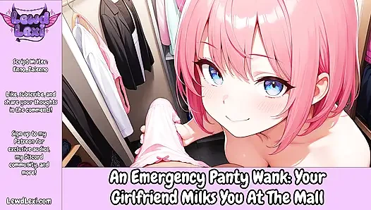 An Emergency Panty-Wank: Your GF Milks You at the Mall