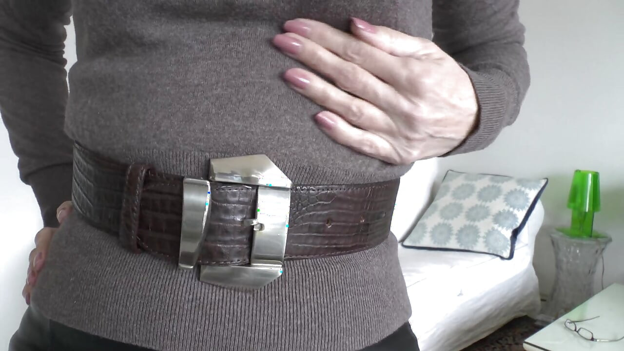 Belt Fitting in the Living Room, Part 2, Lady Victoria Valente