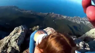 Risky Public Sex On a Cliff