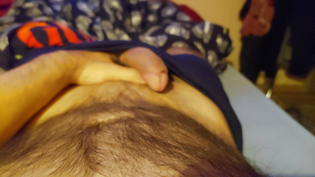 Huge Cum on extreme hairy body!