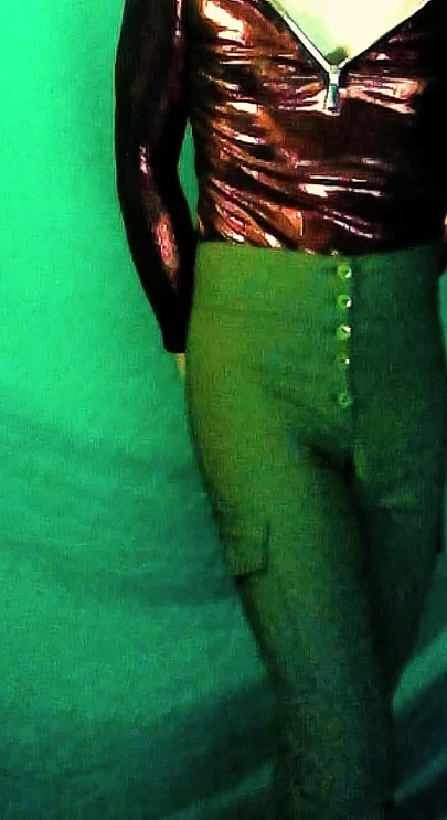 Pantaloni originali figa verde militare con cui adoro camminare in città
