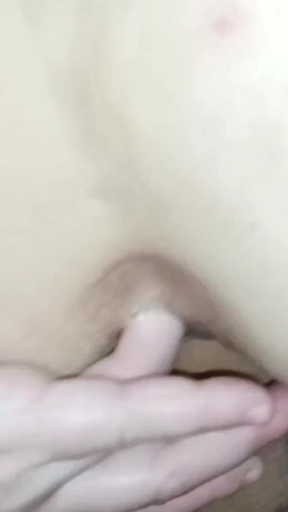 Real Homemade Amateur Doggystyle Fuck with Finger in her Ass Hole | Clip 1