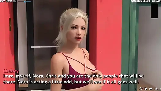 Bersenang-senang sama lindsey di malam hari