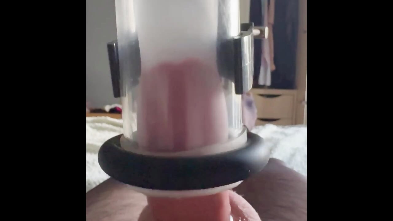 Milked in Stockings - 2 massive cum loads