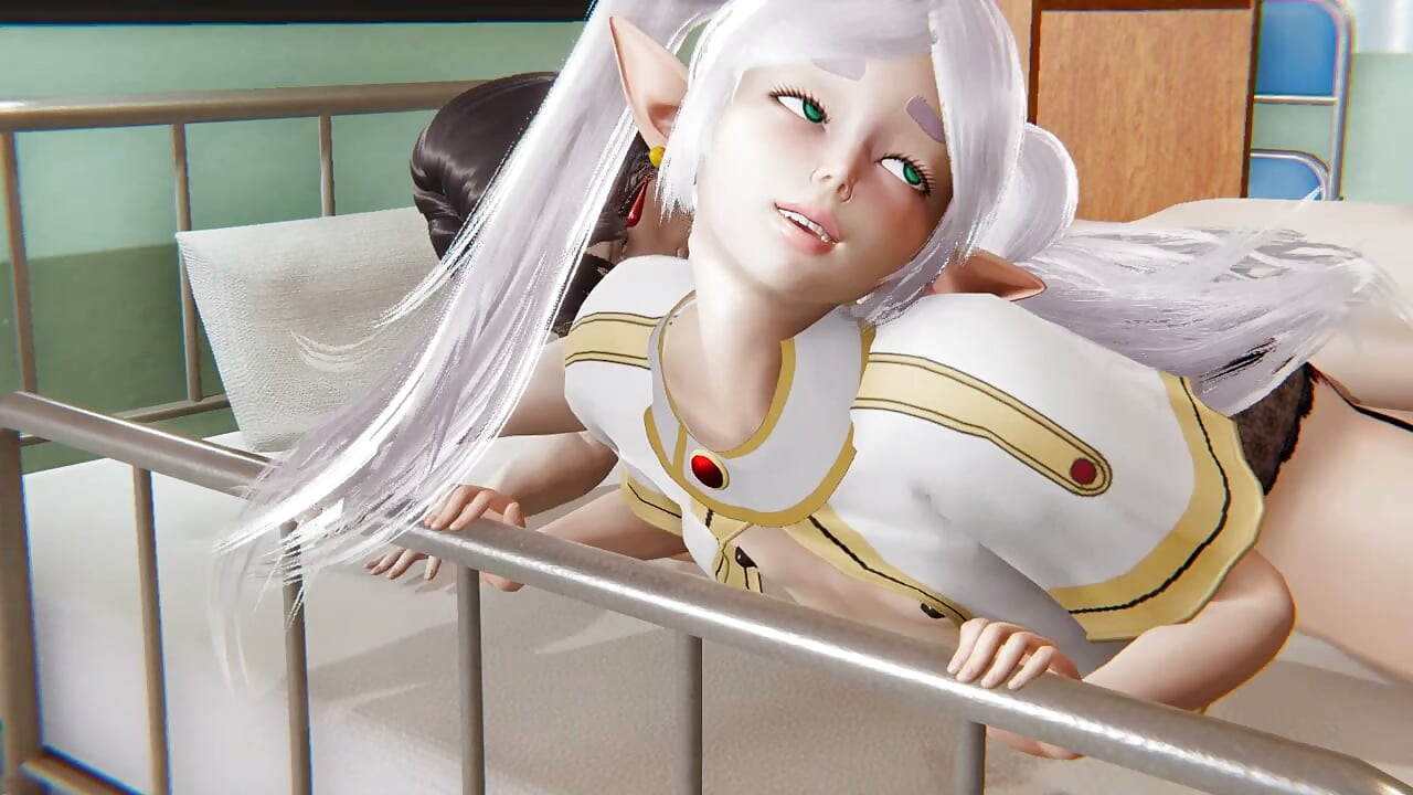 Frieren Yaoi - Femboy Frieren Fucked in a Hospital Bed
