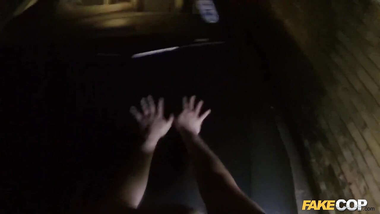 Fake Cop - Young Partygoer Frisked in an Alleyway and Sucks Cock POV