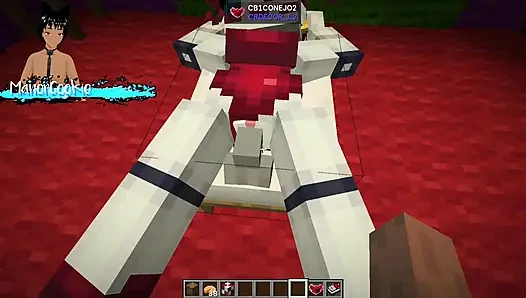 Minecraft Decor Mod FNAF - memamerkan beberapa animatronics aneh memakai beberapa pakaian bagus