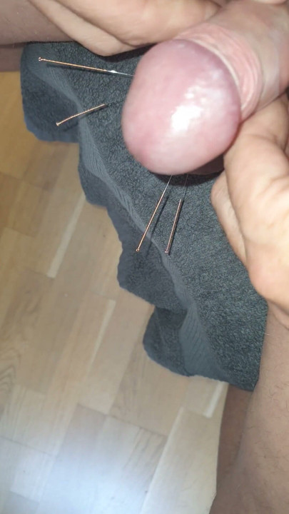 Needles in testicles and glans | Clip 1