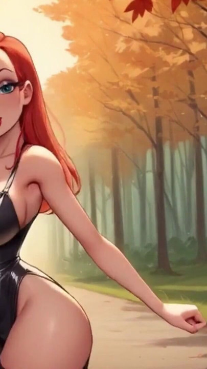 Stepsister Jessica from Who Framed Roger Rabbit Bouncing BIG TITS and Puffy Nipples | Clip 1