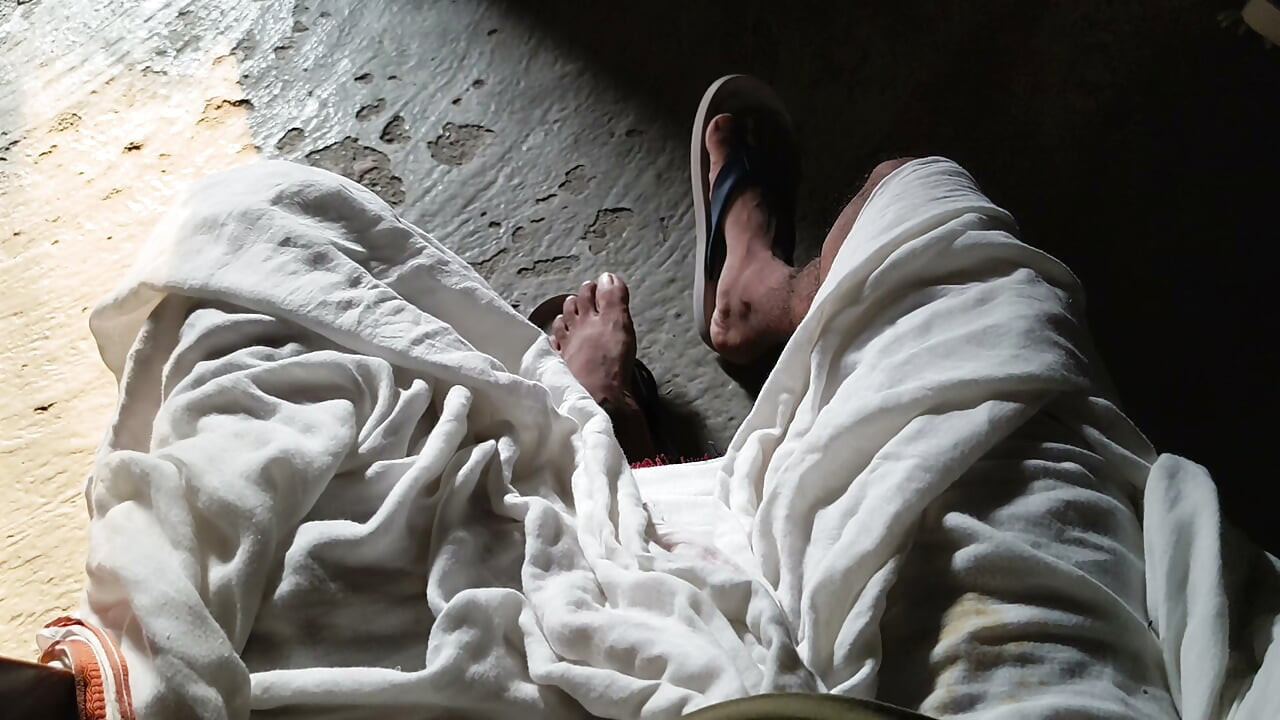 Penis coming out of the dhoti