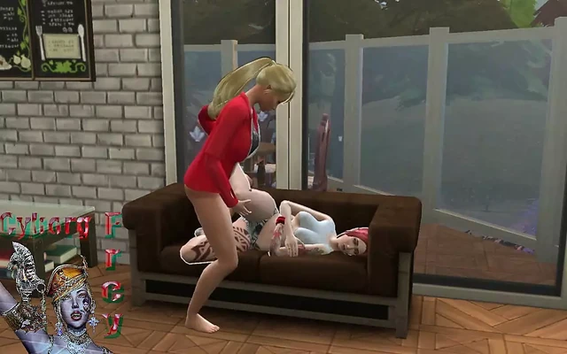 blonde and redhead trans sex