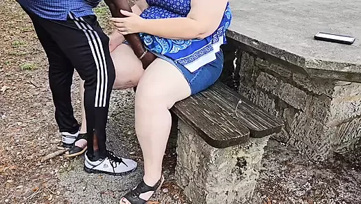Stranger at the Park Asked Me to Play With My Pussy, Then He Fingered and Fucked Me Doggystyle