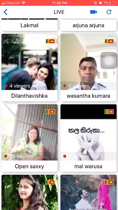 Divertimento dal vivo della ragazza dello Sri Lanka