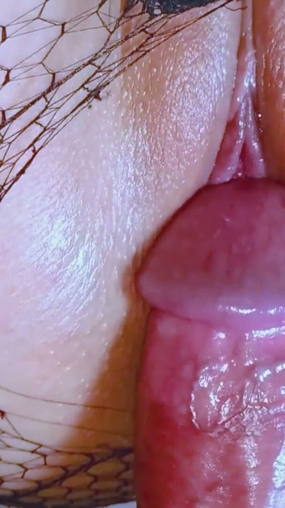 Adorable College Girl in Fishnet Stockings Rubbing her Pink and Oiled wet Pussy | Clip 1