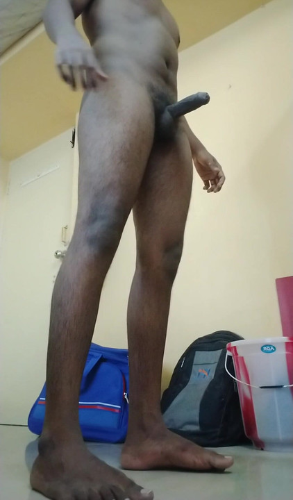 tamil boy showing his big cock