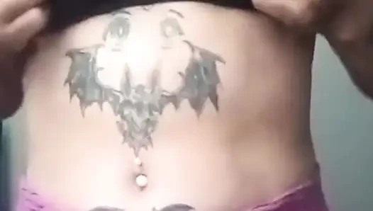 My girlfriend's petite, busty friend sends me a video of her nice tits