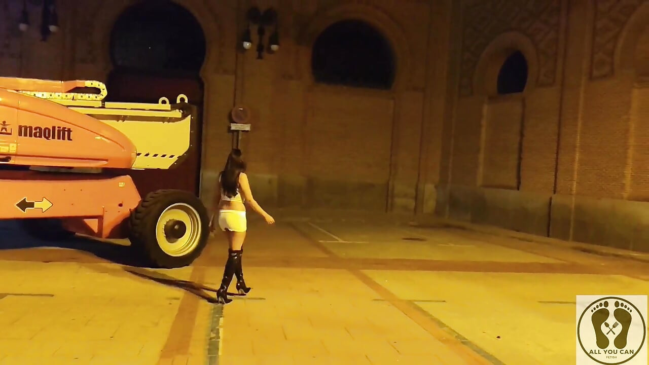 Crazy Latina Bitch Outdoor Public Naked Exhibitionism