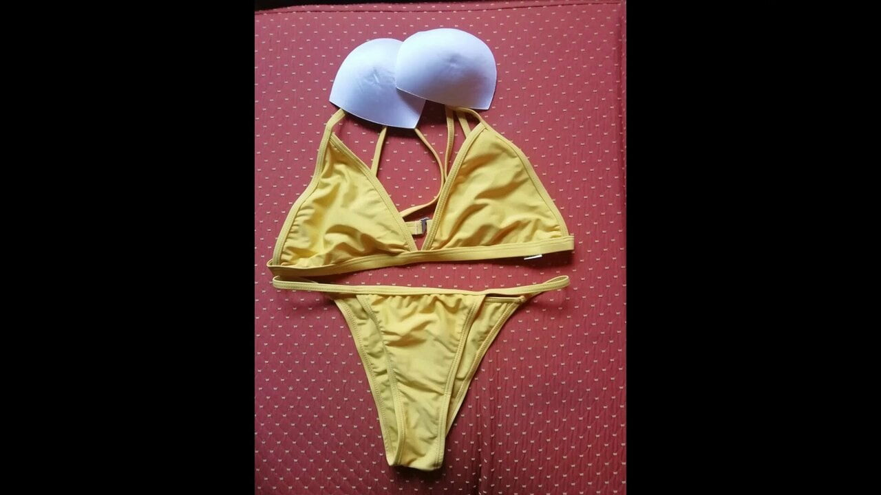 Yellow bikini