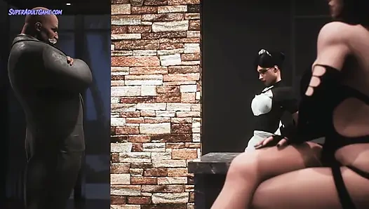 Schüchternes teenie gemacht wird von ihrem chef bestraft und hart gefickt (3D realistisch unzensiert)